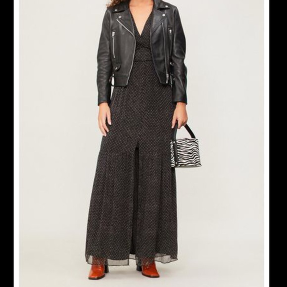 NWT ba&sh Robe Despina Dress Noire M/8 - Picture 4 of 15